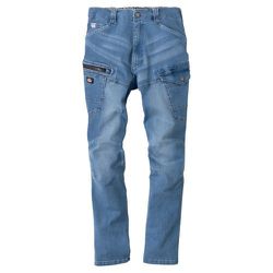 D-2905 [ストレッチシルキーデニムカーゴ ライトインディゴ S]