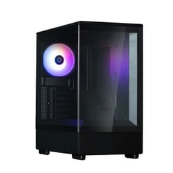 ピラーレス構造採用 ミニタワー Micro-ATX PCケース ブラック P10 BLACK