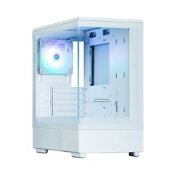 ピラーレス構造採用 ミニタワー Micro-ATX PCケース ホワイト P10 WHITE