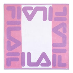 FILA FLワンポイントAZ 140cm×140cm パープル スクエアタオル 49-0117560