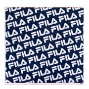 49-0107560 [FILA FL総柄AZ 140cm×140cm ネイビー スクエアタオル]