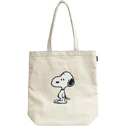 200693-24 PEANUTS サガラキャンバス スクエアトート スヌーピー 立ち [キャラクターグッズ]
