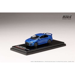 HJ642053ABL 1/64 三菱 ランサーエボリューションX FINAL EDITION エンジンディスプレイモデル付き ライトニングブルーマイカ [ダイキャストミニカー]