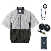 G244420 [ボルトクール LITE＋ ペルチェ 半袖ブルゾン セット モクグレー 4XL]