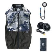 G244429 [ボルトクール LITE＋ ペルチェ ベスト セット グレーカモ 4XL]
