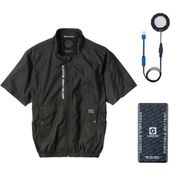 G244520 [ボルトクール LITE＋ 半袖ブルゾン ペルチェ・バッテリーセット ブラック 4XL]