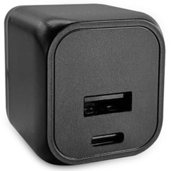 USB急速充電器 USB PD（パワーデリバリー）対応 20W USB-C×1/USB-A×1 PPS対応 GaN採用 ムービープラグ式 ブラック FS-PDACCA20-NBK