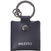 MLS917-BK [Punto＆Linea コインキーリング 本革 コインポケット付 ブラック]