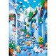300-377 芳岡ひでき FAN！FAN！CATS キャッツと青い街 -モロッコ- [ジグソーパズル 300ピース]