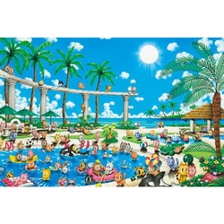 1000-918 芳岡ひでき FAN！FAN！CATS サン！サン！キャッツ [ジグソーパズル 1000ピース]