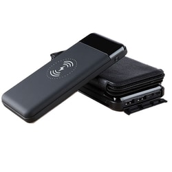 ソーラーモバイルバッテリー Qiワイヤレス充電対応 10000mAh RM-2725