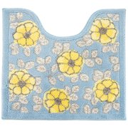 Floria トイレマット ブルー