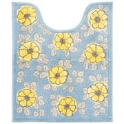 Floria トイレマット ロング ブルー