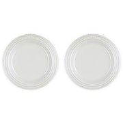 レジェ・プレート 18cm ブライダルセット (2枚入り) ホワイトラスター