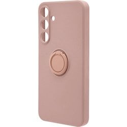 Galaxy A55 5G ソフトケース TPU スマホリング付き 落下防止 スタンド ライトピンク 7942GA55TPRLPK