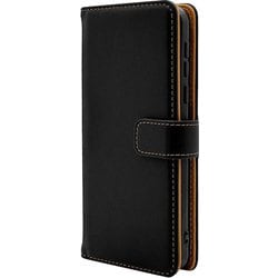 8004BAA2BYBK [BASIO active2/active/シンプルスマホ6 ケース カバー 手帳型ケース 薄型 スタンド機能 サイドマグネット]