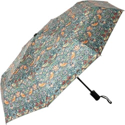 日傘 折りたたみ傘 晴雨兼用 Strawberry Thief 55cm 自動開閉式 UVカット加工 UPF40＋ Jubilee-umbF001-Morris005
