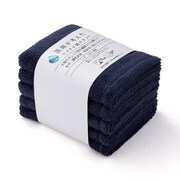 ハイドロ銀チタン 厚手タイプ フェイスタオル5枚セット 34cm×80cm ネイビー 61-5039300