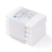 ハイドロ銀チタン 厚手タイプ フェイスタオル5枚セット 34cm×80cm ホワイト 61-5039300