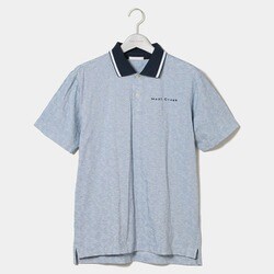 001-21546-48-092 [ロゴメッシュベアJQ 半袖ポロシャツ 48-Mサイズ サックス]