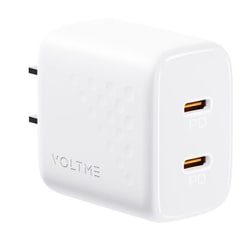 USB急速充電器 Revo 20 Duo Lite USB PD（パワーデリバリー）対応 20W USB-C×2ポート ホワイト V2087