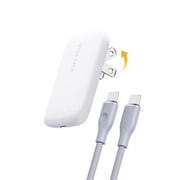 USB急速充電器 Revo 30 EVO USB PD(パワーデリバリー)対応 30W USB-C×1ポート USB-C端子ケーブル付き 折りたたみ式プラグ V2154