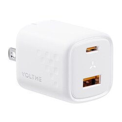 USB急速充電器 Revo 30 デュオ USB PD（パワーデリバリー）対応 30W USB-C×1/USB-A×1 折りたたみ式プラグ 白 V2098