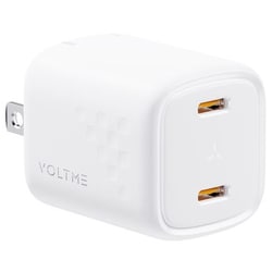 USB急速充電器 Revo 30 Duo C＋C USB PD（パワーデリバリー）対応 30W USB-C×2ポート 折りたたみ式プラグ ホワイト V2096