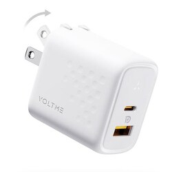 USB急速充電器 Revo 45 Duo A＋C USB PD（パワーデリバリー）対応 45W USB-C×1/USB-A×1 折りたたみ式プラグ ホワイト V2144