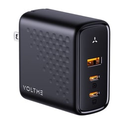 USB急速充電器 Revo 100 USB PD（パワーデリバリー）対応 100W USB-C×2/USB-A×1 折りたたみ式プラグ ブラック V2103V1