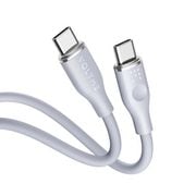 モスシリーズシリコン 充電ケーブル USB-C&USB-C 60W グレー 1m C2134