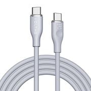 モスシリーズシリコン 充電ケーブル USB-C&USB-C 60W グレー 1.8m C2139