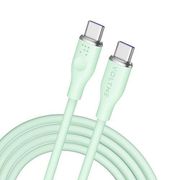 モスシリーズ(Eマーカー)シリコン 充電ケーブル USB-C&USB-C 100W グリーン 1.8m C2148