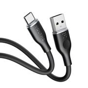 モスシリーズシリコン 充電ケーブル USB-A&USB-C 60W ブラック 1m C2121