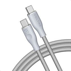 ラグシリーズ（Eマーカー）ナイロン 充電ケーブル USB-C＆USB-C 100W グレー 1m C2169