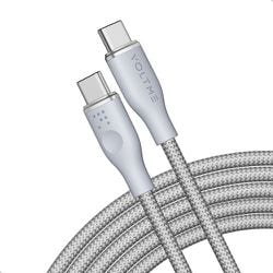 ラグシリーズ（Eマーカー）ナイロン 充電ケーブル USB-C＆USB-C 100W グレー 1.8m C2173