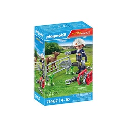 71467 [プレイモービル レスキュー 消防士の動物レスキュー]