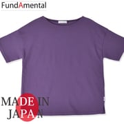 fl23ss-015m/darkpurple/m [コットン100％ボートネックTシャツ 日本製 ダークパープル Mサイズ]