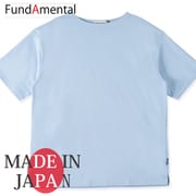fl23ss-015m/sax/xl [コットン100％ボートネックTシャツ 日本製 サックス XLサイズ]