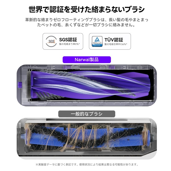 Narwal Japan Narwal Freo X Plus 吸引＋水拭きAll-in-oneモデル/絡まりゼロブラシ/ゴミ圧縮 YJCC018 世界で認証を受けた絡まないブラシ