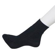 SSEL805 [天使の足音（ショート） つま先アップで姿勢改善靴下 ブラック（22-23cm）]