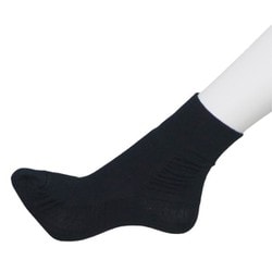 SSEL806 [天使の足音（ショート） つま先アップで姿勢改善靴下 ブラック（23-24cm）]