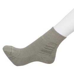SSEL831 [天使の足音（ショート） つま先アップで姿勢改善靴下 グレー（23-24cm）]