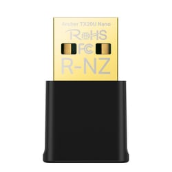 Wi-Fi 6 無線LAN子機ナノ 11ax/ac/n/a/g/b 1201Mbps＋574Mbps MU-MIMOデュアルバンドAX1800 3年保証 Archer TX20U nano