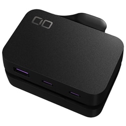 電源タップ Polaris CUBE Built in Cable USB付 AC×2/USB-C×2/USB-A×1 55cmケーブル スイングプラグ ブラック CIO-PCBC67W2C1A-BK