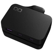 電源タップ Polaris CUBE Built in Cable USB付 AC×2/USB-C×2/USB-A×1 55cmケーブル スイングプラグ ブラック CIO-PCBC67W2C1A-BK