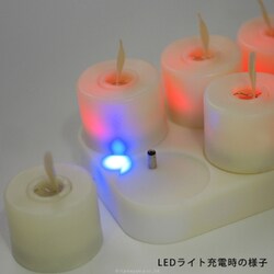 キャンドル型 LEDライト イルミネティーライト６個入り【充電式】 リモコン付 キャンドル型 LEDライト イルミネティーライト6個入り【充電式