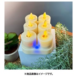 キャンドル型 LEDライト イルミネティーライト６個入り【充電式】 リモコン付 マイフラ】 通販/イルミネティーライト6個入り【充電式】 6コ入