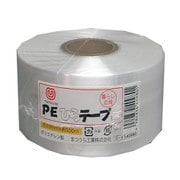 PEひらテープ 約50mm巾×500M白 レコード巻