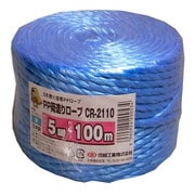 PP荷造りロープ 約5mm×100M青 CR2110